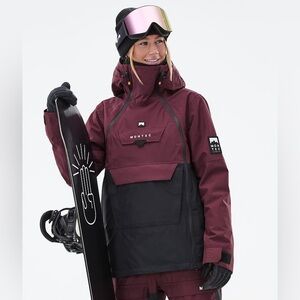 MONTEC Women’s Doom W Insulated Jacket - Burgundy & Black - SMALL